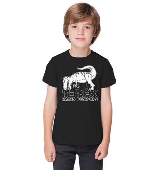 Obrázek 1 produktu Dětské tričko T-Rex nesnáší kliky (Velikost: 12-13 (142/152cm))