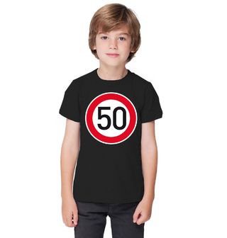 Obrázek 1 produktu Dětské tričko Nejvyšší dovolená rychlost 50