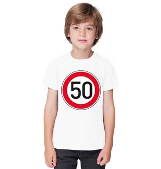 Obrázek 1 produktu Dětské tričko Nejvyšší dovolená rychlost 50