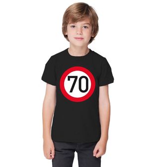 Obrázek 1 produktu Dětské tričko Nejvyšší dovolená rychlost 70