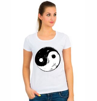 Obrázek 1 produktu Dámské tričko Jin a Jang Štětcový Styl