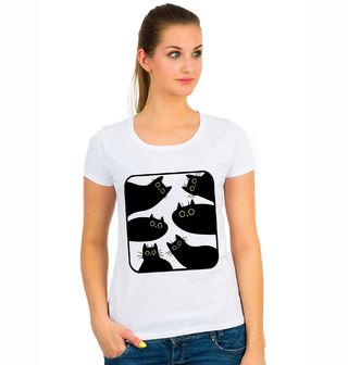 Obrázek 1 produktu Dámské tričko Kočičí Minimalismus