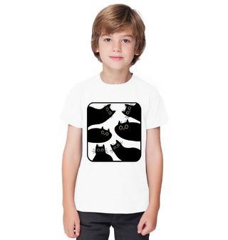 Obrázek 1 produktu Dětské tričko Kočičí Minimalismus