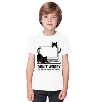 Obrázek 1 produktu Dětské tričko Kočičí IT Podpora