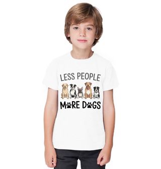Obrázek 1 produktu Dětské tričko Méně Lidí, více Psů