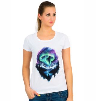 Obrázek 1 produktu Dámské tričko Polární Záře nad Horami