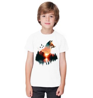 Obrázek 1 produktu Dětské tričko Liška Lesní Západ Slunce