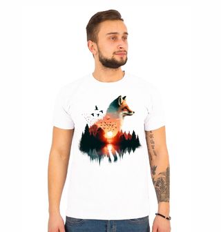 Obrázek 1 produktu Pánské tričko Liška Lesní Západ Slunce