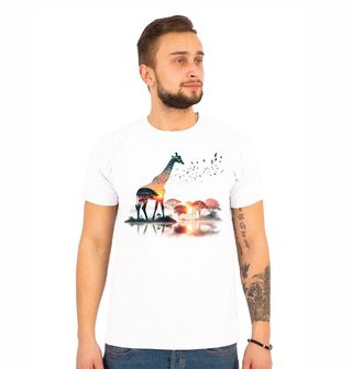 Obrázek 1 produktu Pánské tričko Žirafa v Savaně