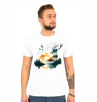 Obrázek 1 produktu Pánské tričko Jelen Lesní Krajina