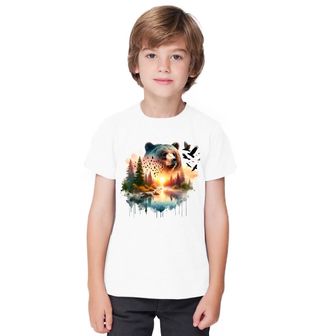 Obrázek 1 produktu Dětské tričko Medvěd v Západu Slunce