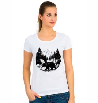 Obrázek 1 produktu Dámské tričko Černobílý Medvěd