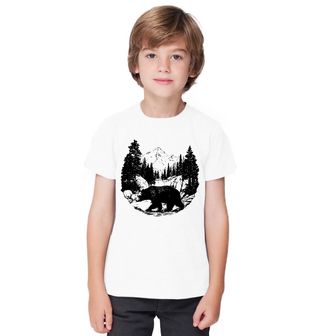 Obrázek 1 produktu Dětské tričko Černobílý Medvěd
