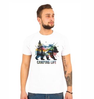 Obrázek 1 produktu Pánské tričko Camping Life Barevný Medvěd