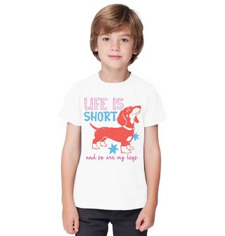 Obrázek 1 produktu Dětské tričko Life is Short Jezevčík