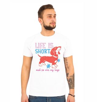 Obrázek 1 produktu Pánské tričko Life is Short Jezevčík