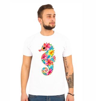 Obrázek 1 produktu Pánské tričko Květinový Mořský Koník