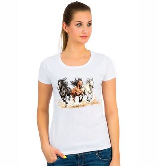 Obrázek 1 produktu Dámské tričko Divocí Koně v Běhu