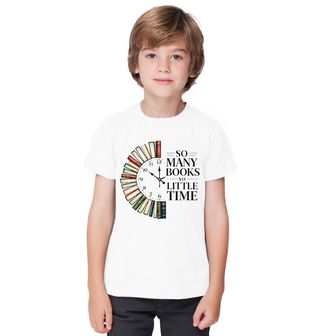 Obrázek 1 produktu Dětské tričko Tolik Knih, tak Málo Času