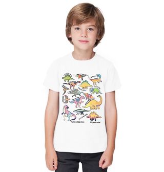 Obrázek 1 produktu Dětské tričko Druhy Dinosaurů