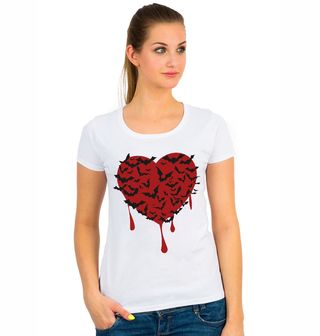 Obrázek 1 produktu Dámské tričko Srdce s Netopýry