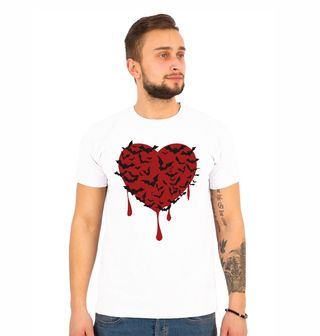 Obrázek 1 produktu Pánské tričko Srdce s Netopýry