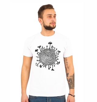 Obrázek 1 produktu Pánské tričko Letokruhy Stromu s Houbami