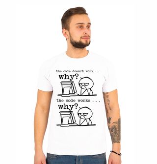 Obrázek 1 produktu Pánské tričko Programátorská Krize Why?