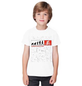 Obrázek 1 produktu Dětské tričko Od Opice k Cyklistovi Human Evolution