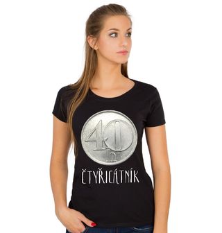 Obrázek 1 produktu Dámské tričko Čtyřicátník 40. Kulatiny