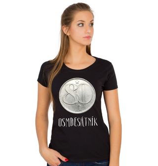Obrázek 1 produktu Dámské tričko Osmdesátník 80 haléřů