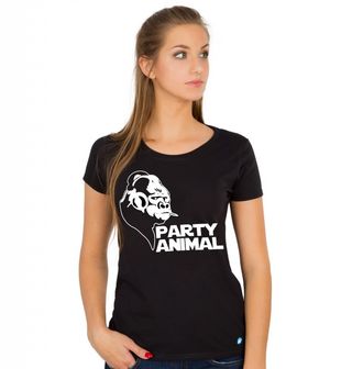 Obrázek 1 produktu Dámské tričko Party Animal Gorila se sluchátky
