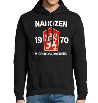 Obrázek 1 produktu Pánská mikina Narozen 1970 v Československu