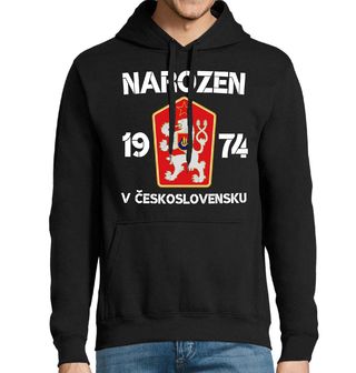 Obrázek 1 produktu Pánská mikina Narozen 1974 v Československu