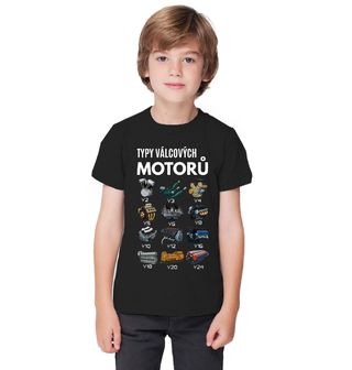 Obrázek 1 produktu Dětské tričko Typy Válcových Motorů