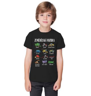 Obrázek 1 produktu Dětské tričko Druhy Zemědělských Vozidel