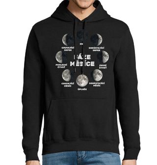 Obrázek 1 produktu Pánská mikina Fáze Měsíce Od Úplňku po Nov