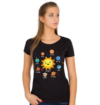 Obrázek 1 produktu Dámské tričko Slunce a jeho Planetky