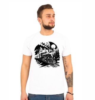 Obrázek 1 produktu Pánské tričko Parní Lokomotiva v Horách