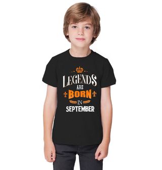 Obrázek 1 produktu Dětské tričko Legendy se rodí v Září! Legends are born in September