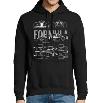 Obrázek 1 produktu Pánská mikina Technický Blueprint Formule