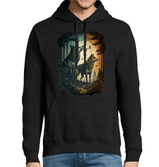 Obrázek 1 produktu Pánská mikina Měsíční Vlci