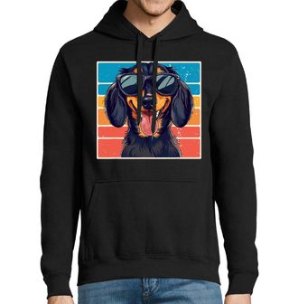 Obrázek 1 produktu Pánská mikina Retro Jezevčík s Brýlemi