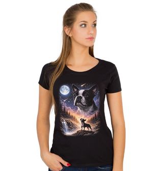 Obrázek 1 produktu Dámské tričko Bostonský teriér a Kouzlo Úplňku