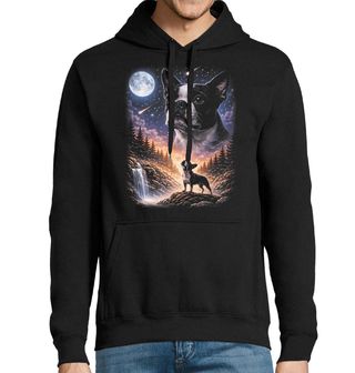 Obrázek 1 produktu Pánská mikina Bostonský teriér a Kouzlo Úplňku