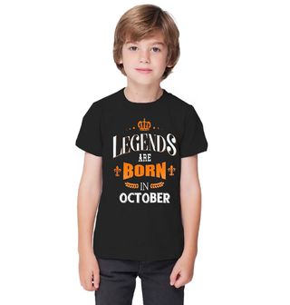 Obrázek 1 produktu Dětské tričko Legendy se rodí v Řijnu! Legends are born in October