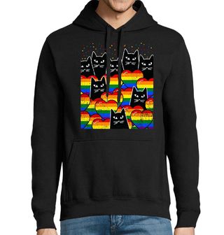 Obrázek 1 produktu Pánská mikina Kočičí Gay Pride