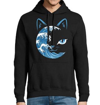 Obrázek 1 produktu Pánská mikina Kočičí Velká vlna u Kanagawy