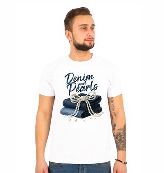 Obrázek 1 produktu Pánské tričko Džíny a Perly Denim and Pearls