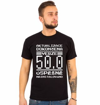 Obrázek 1 produktu Pánské tričko Verze 50 Úspěšně Nainstalováno